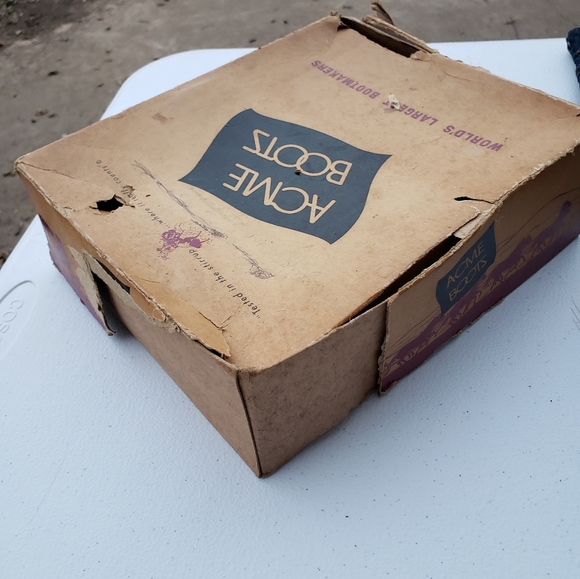 Vintage Kid's Acme Scrolled and Floral Cutout Boots Collectible - Picture 8 of 12